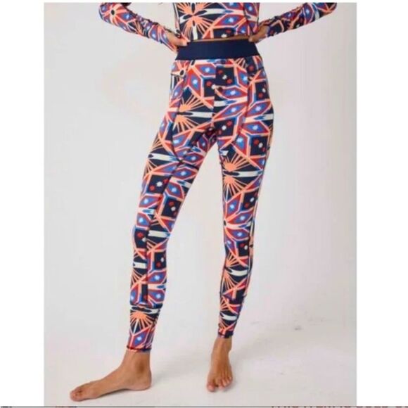 FP Movement by Free People Pants - Free People Movement Fireside Printed Base Layer Legging Midnight Navy XL NWOT
